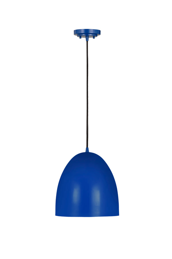 Z-Lite - 6012P9-BLU - One Light Pendant - Z Studio Dome Pendant - Blue from Lighting & Bulbs Unlimited in Charlotte, NC