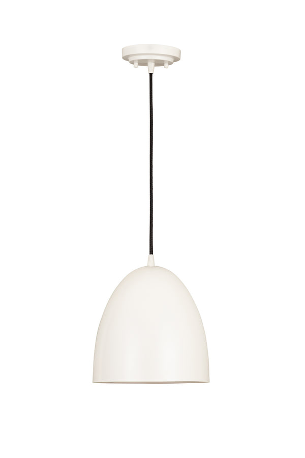 Z-Lite - 6012P9-SWH - One Light Pendant - Z Studio Dome Pendant - Matte White from Lighting & Bulbs Unlimited in Charlotte, NC