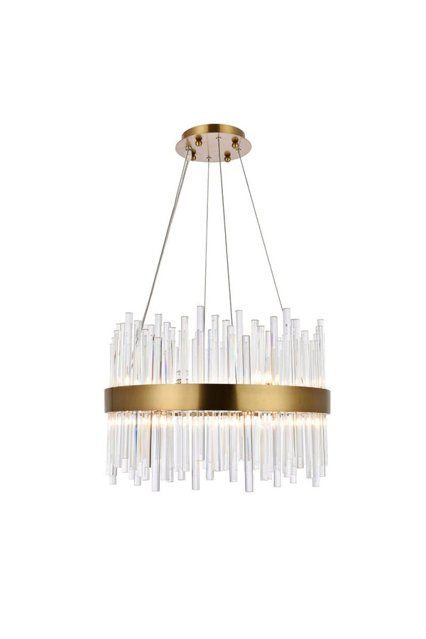 Elegant Lighting - 3000D20G - 14 Llight Chandelier - Dallas - Gold from Lighting & Bulbs Unlimited in Charlotte, NC