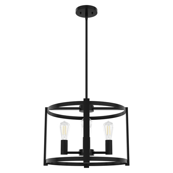 Hunter - 19133 - Four Light Chandelier - Astwood - Matte Black from Lighting & Bulbs Unlimited in Charlotte, NC