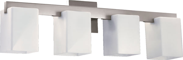 Quorum - 5076-4-65 - Four Light Vanity - Modus - Satin Nickel from Lighting & Bulbs Unlimited in Charlotte, NC