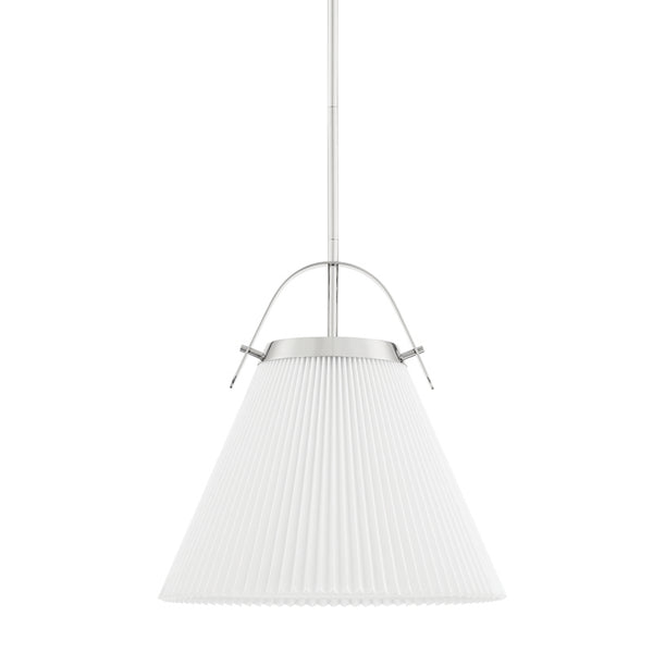 Hudson Valley - 9616-PN - One Light Pendant - Aldridge - Polished Nickel from Lighting & Bulbs Unlimited in Charlotte, NC