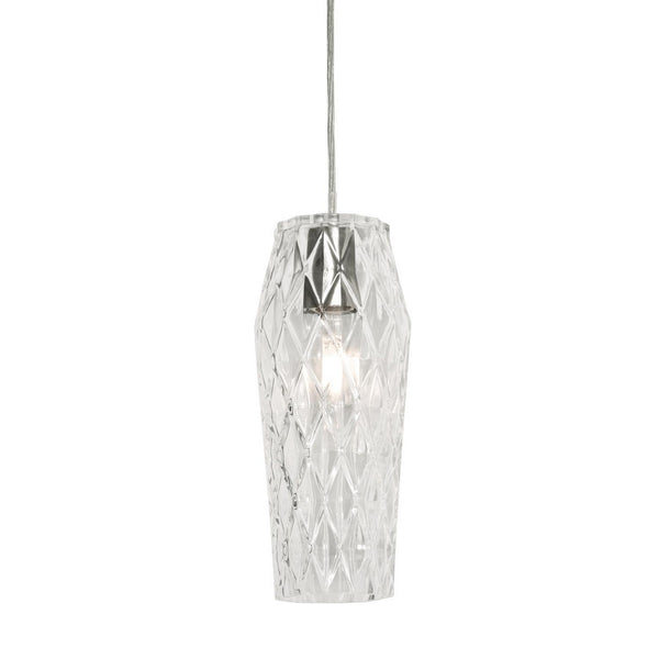 AFX Lighting - CNDP05MBCL - One Light Pendant - Candice - Satin Nickel from Lighting & Bulbs Unlimited in Charlotte, NC