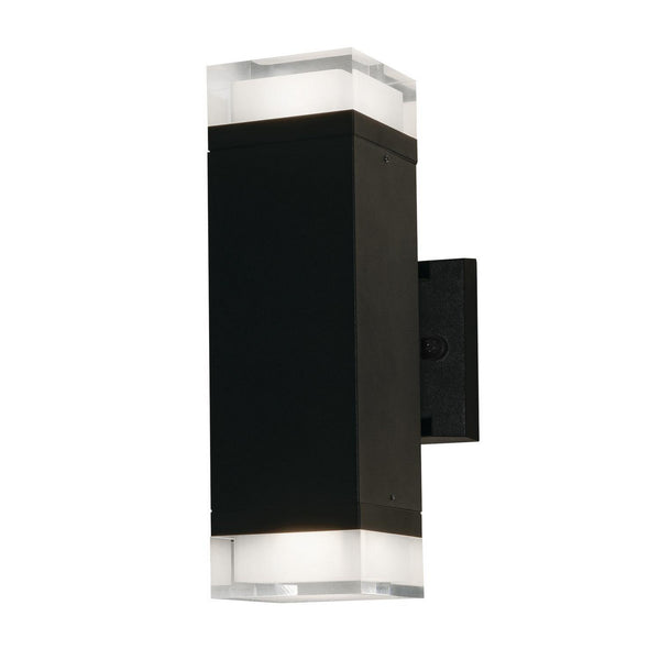 AFX Lighting - EDDW0612LAJMVBK - LED Outdoor Wall Sconce - Edmund - Black from Lighting & Bulbs Unlimited in Charlotte, NC