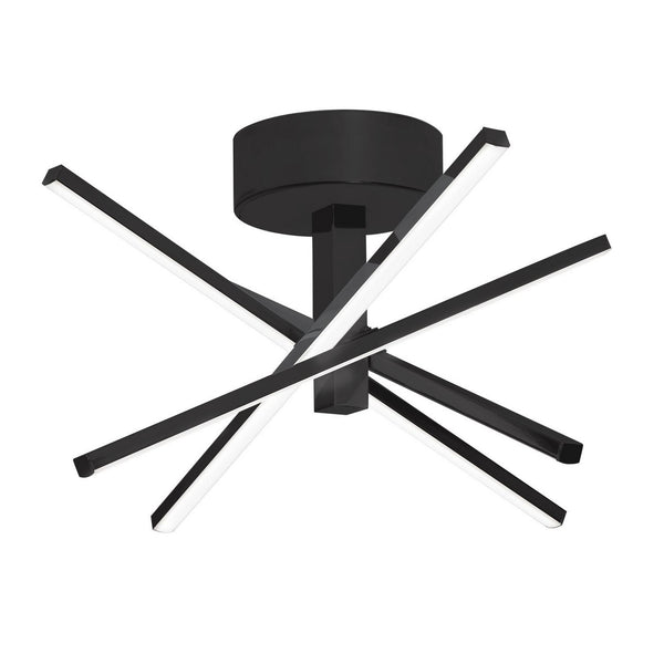 AFX Lighting - JAXF2020L30D1BK - LED Semi-Flush Mount - Jaxx - Black from Lighting & Bulbs Unlimited in Charlotte, NC