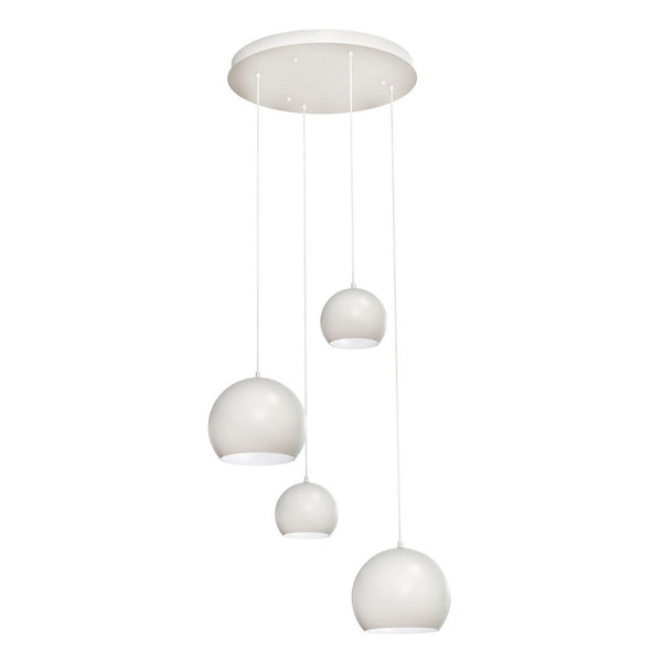 AFX Lighting - RXYP99WHRND4 - Four Light Pendant - Roxy - White from Lighting & Bulbs Unlimited in Charlotte, NC