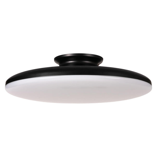 AFX Lighting - SKYF15LAJD1BK - LED Semi-Flush Mount - Skye - Black from Lighting & Bulbs Unlimited in Charlotte, NC