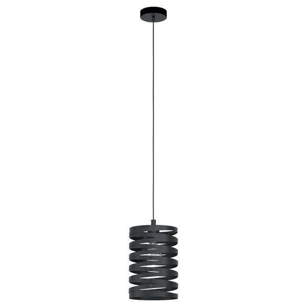 Eglo USA - 99346A - One Light Pendant - Cremella - Black from Lighting & Bulbs Unlimited in Charlotte, NC