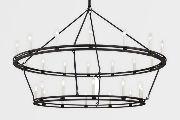 Troy Lighting - F6235-TBK - 28 Light Chandelier - Sutton - Textured Black from Lighting & Bulbs Unlimited in Charlotte, NC