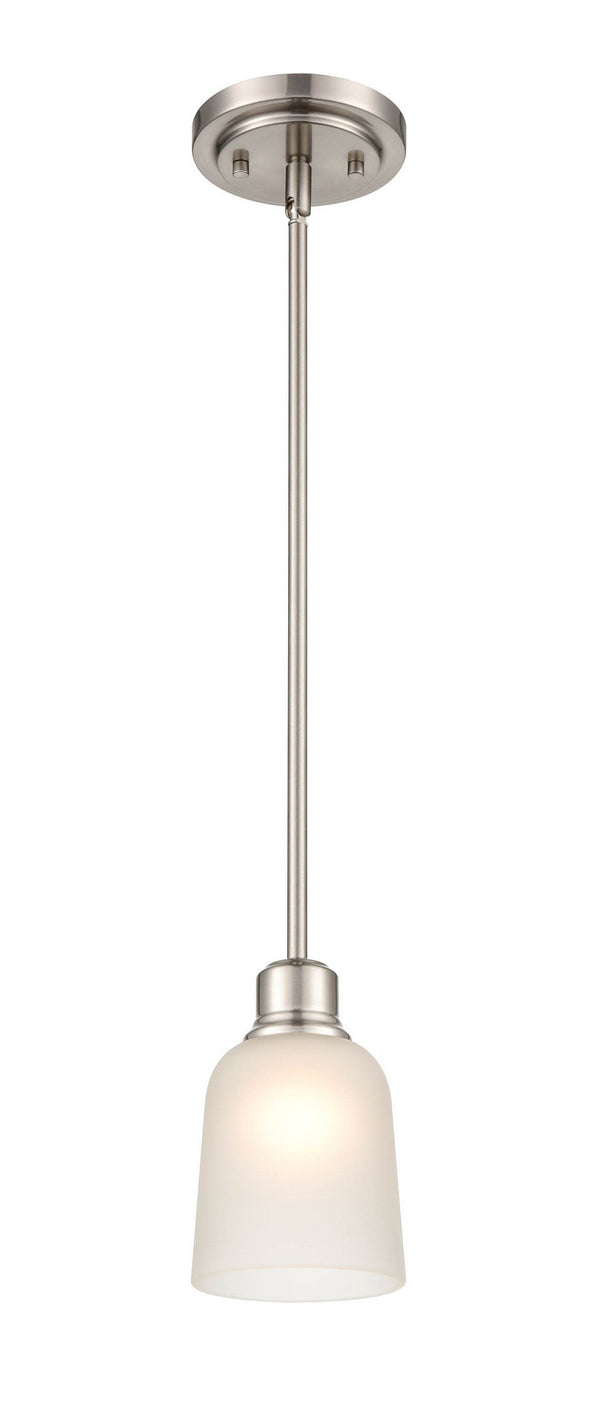 Millennium - 2821-BN - One Light Pendant - Amberle - Brushed Nickel from Lighting & Bulbs Unlimited in Charlotte, NC