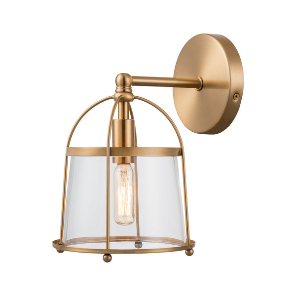 ELK Home - 18450/1 - One Light Wall Sconce - Merrick - Satin Brass from Lighting & Bulbs Unlimited in Charlotte, NC