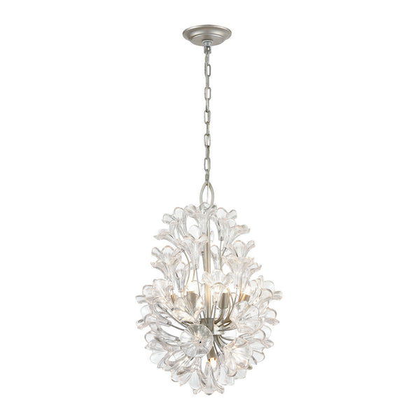 ELK Home - 33486/9 - Nine Light Chandelier - Celene - Aged Silver from Lighting & Bulbs Unlimited in Charlotte, NC