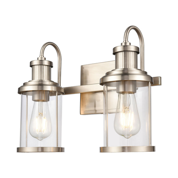 ELK Home - 47441/2 - Two Light Vanity - Millburn - Satin Nickel from Lighting & Bulbs Unlimited in Charlotte, NC
