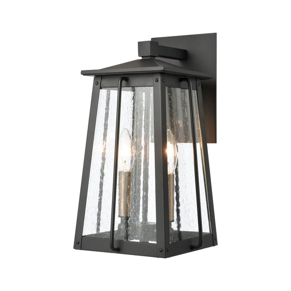 ELK Home - 83401/2 - Two Light Outdoor Wall Sconce - Kirkdale - Matte Black from Lighting & Bulbs Unlimited in Charlotte, NC