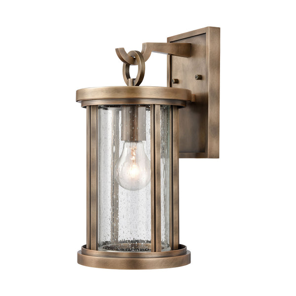 ELK Home - 89390/1 - One Light Outdoor Wall Sconce - Brison - Vintage Brass from Lighting & Bulbs Unlimited in Charlotte, NC