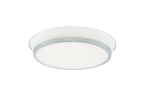 Matteo Lighting - M11202WHCH - Two Light Ceiling Mount - Jaxx - White / Chrome from Lighting & Bulbs Unlimited in Charlotte, NC