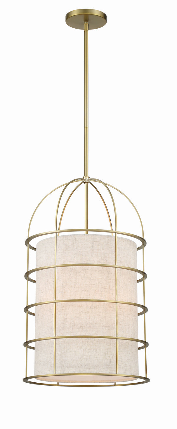 Minka-Lavery - 2154-695 - Four Light Pendant - Gateway Park - Soft Brass from Lighting & Bulbs Unlimited in Charlotte, NC