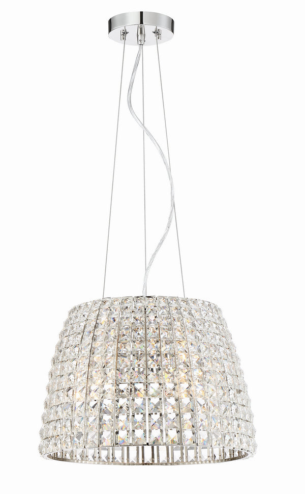 Minka-Lavery - 2294-613 - Three Light Pendant - Via Roma - Polished Nickel from Lighting & Bulbs Unlimited in Charlotte, NC