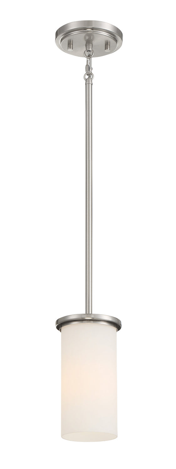 Minka-Lavery - 4090-84 - One Light Pendant / Semi Flush - Haisley - Brushed Nickel from Lighting & Bulbs Unlimited.