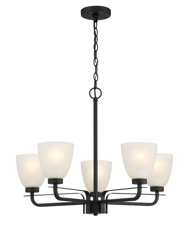 Minka-Lavery - 4885-66A - Five Light Chandelier - Kaitlen - Coal from Lighting & Bulbs Unlimited in Charlotte, NC