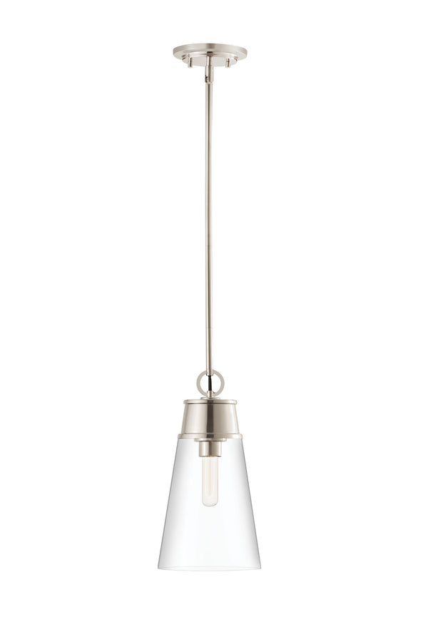 Z-Lite - 2300P8-PN - One Light Pendant - Wentworth - Polished Nickel from Lighting & Bulbs Unlimited in Charlotte, NC