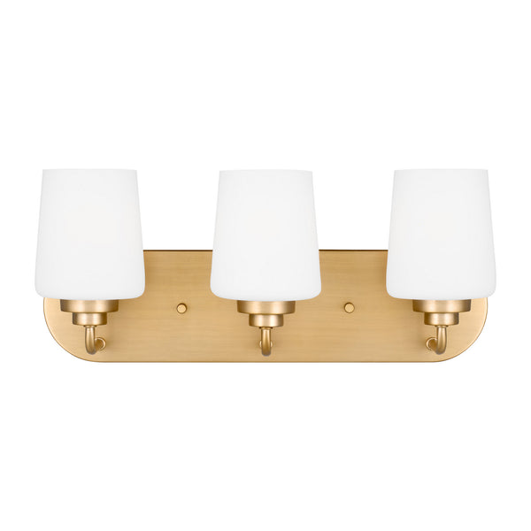 Generation Lighting - 4402803-848 - Three Light Wall / Bath - Windom - Satin Brass from Lighting & Bulbs Unlimited in Charlotte, NC