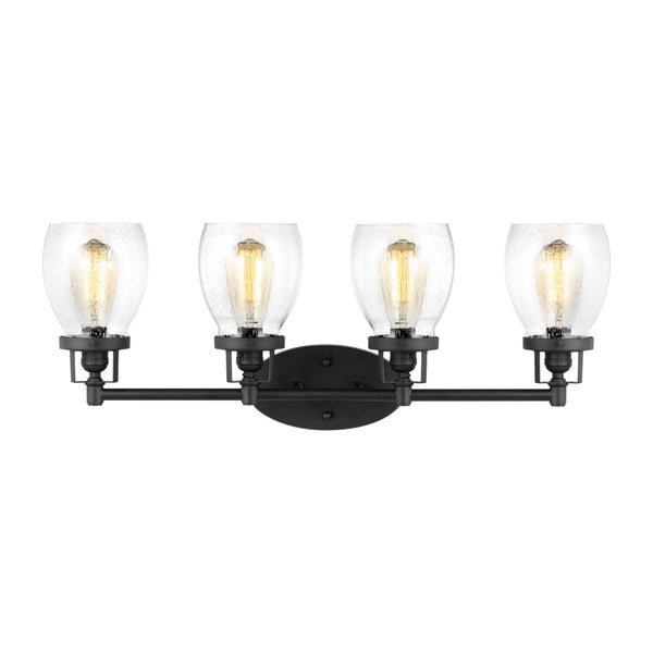 Generation Lighting - 4414504-112 - Four Light Wall / Bath - Belton - Midnight Black from Lighting & Bulbs Unlimited in Charlotte, NC