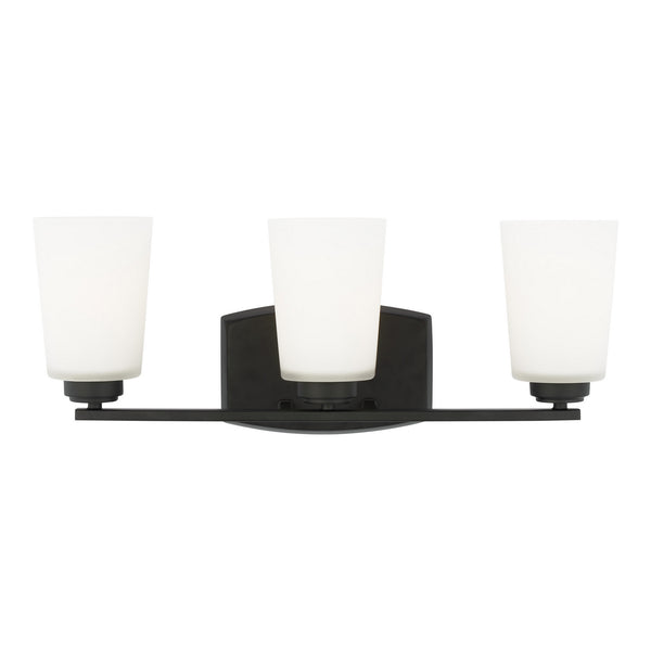 Generation Lighting - 4428903EN3-112 - Three Light Wall / Bath - Franport - Midnight Black from Lighting & Bulbs Unlimited in Charlotte, NC