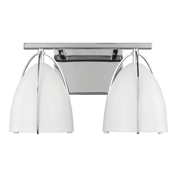 Visual Comfort Studio - 4451802-05 - Two Light Wall / Bath - Norman - Chrome from Lighting & Bulbs Unlimited in Charlotte, NC