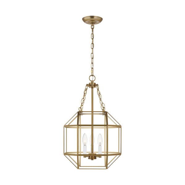 Visual Comfort Studio - 5179403EN-848 - Three Light Lantern - Morrison - Satin Brass from Lighting & Bulbs Unlimited in Charlotte, NC