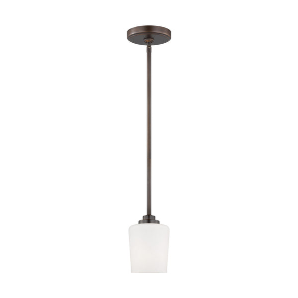 Generation Lighting - 6102801EN3-710 - One Light Mini-Pendant - Windom - Bronze from Lighting & Bulbs Unlimited in Charlotte, NC
