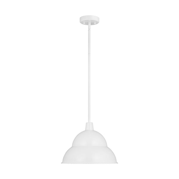 Visual Comfort Studio - 6236701-15 - One Light Outdoor Pendant - Barn Light - White from Lighting & Bulbs Unlimited in Charlotte, NC