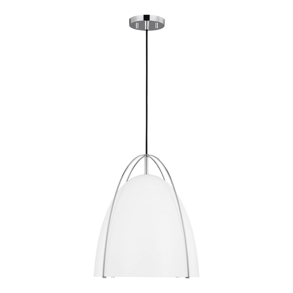 Visual Comfort Studio - 6651801-05 - One Light Pendant - Norman - Chrome from Lighting & Bulbs Unlimited in Charlotte, NC