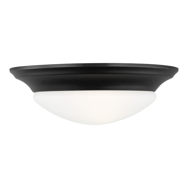 Generation Lighting - 75434-112 - One Light Flush Mount - Nash - Midnight Black from Lighting & Bulbs Unlimited in Charlotte, NC