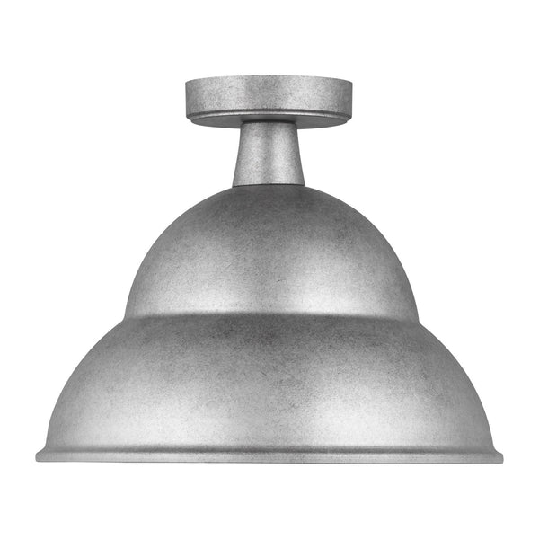 Visual Comfort Studio - 7836701-57 - One Light Outdoor Flush Mount - Barn Light - Weathered Pewter from Lighting & Bulbs Unlimited in Charlotte, NC
