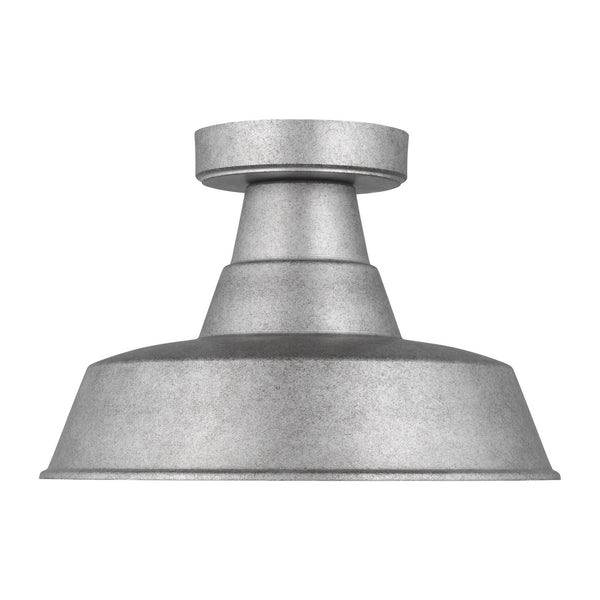 Visual Comfort Studio - 7837401-57 - One Light Outdoor Flush Mount - Barn Light - Weathered Pewter from Lighting & Bulbs Unlimited in Charlotte, NC