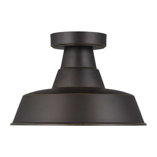 Visual Comfort Studio - 7837401-71 - One Light Outdoor Flush Mount - Barn Light - Antique Bronze from Lighting & Bulbs Unlimited in Charlotte, NC