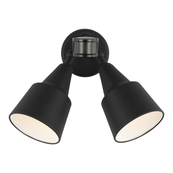 Generation Lighting - 8560702PMEN3-12 - Two Light Flood with Photo and Motion Sensor - Flood Light - Black from Lighting & Bulbs Unlimited in Charlotte, NC