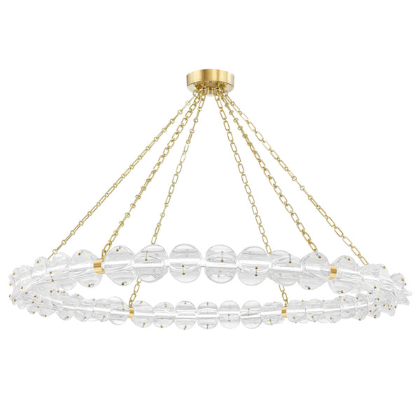 Hudson Valley - 1955-AGB - LED Chandelier - Lindley - Aged Brass from Lighting & Bulbs Unlimited in Charlotte, NC