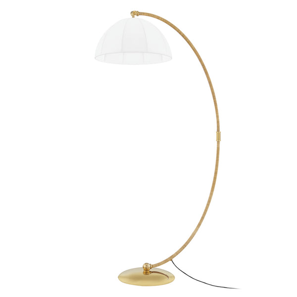 Hudson Valley - L1668-AGB - One Light Floor Lamp - Montague - Aged Brass from Lighting & Bulbs Unlimited in Charlotte, NC