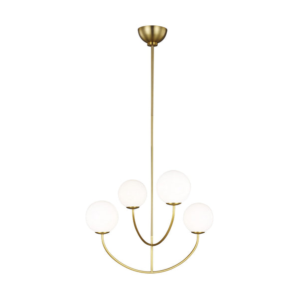 Visual Comfort Studio - AEC1054BBS - Four Light Chandelier - Galassia - Burnished Brass from Lighting & Bulbs Unlimited in Charlotte, NC