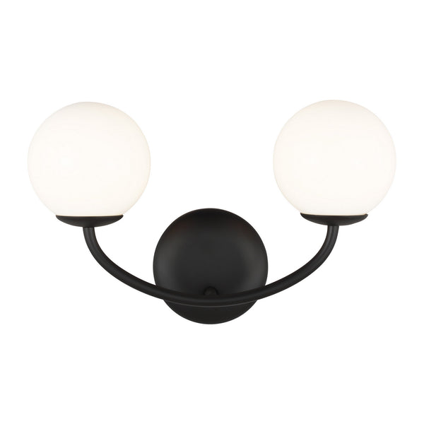 Visual Comfort Studio - AEV1012MBK - Two Light Vanity - Galassia - Midnight Black from Lighting & Bulbs Unlimited in Charlotte, NC