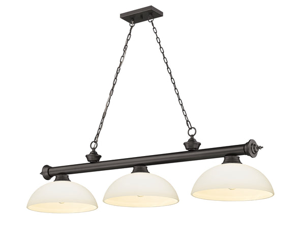 Z-Lite - 2306-3BRZ-DMO14 - Three Light Billiard - Cordon - Bronze from Lighting & Bulbs Unlimited in Charlotte, NC