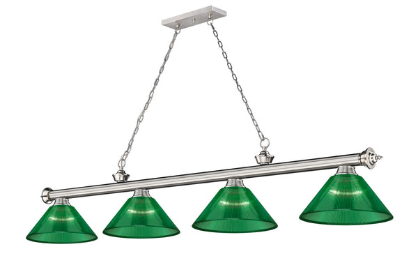 Z-Lite - 2306-4BN-ARG - Four Light Billiard - Cordon - Brushed Nickel from Lighting & Bulbs Unlimited in Charlotte, NC