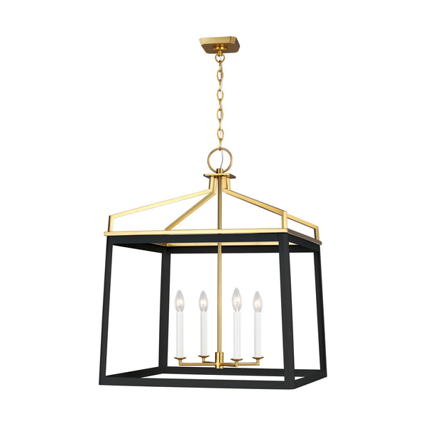 Visual Comfort Studio - CC1544MBKBBS - Four Light Lantern - Carlow - Midnight Black from Lighting & Bulbs Unlimited in Charlotte, NC