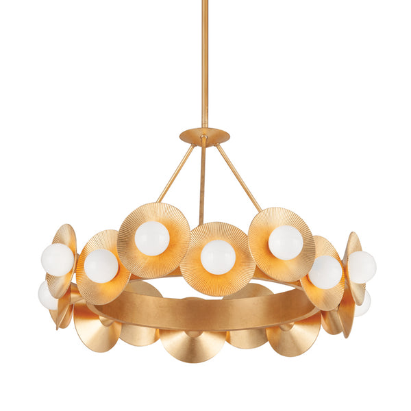 Corbett Lighting - 333-32-VGL - 16 Light Chandelier - Emerald - Vintage Gold Leaf from Lighting & Bulbs Unlimited in Charlotte, NC