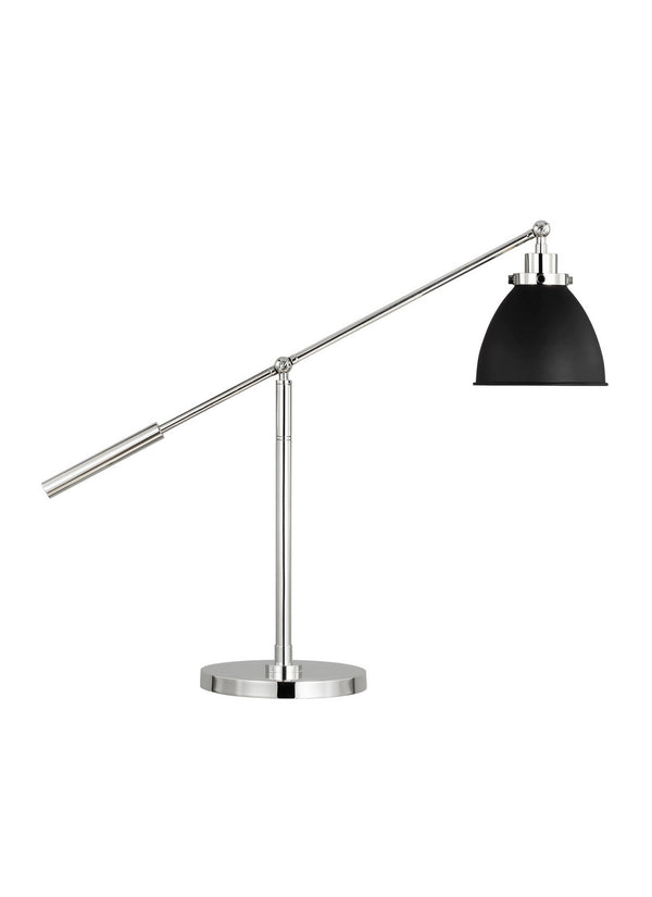 Visual Comfort Studio - CT1101MBKPN1 - One Light Desk Lamp - Wellfleet - Midnight Black and Polished Nickel from Lighting & Bulbs Unlimited in Charlotte, NC