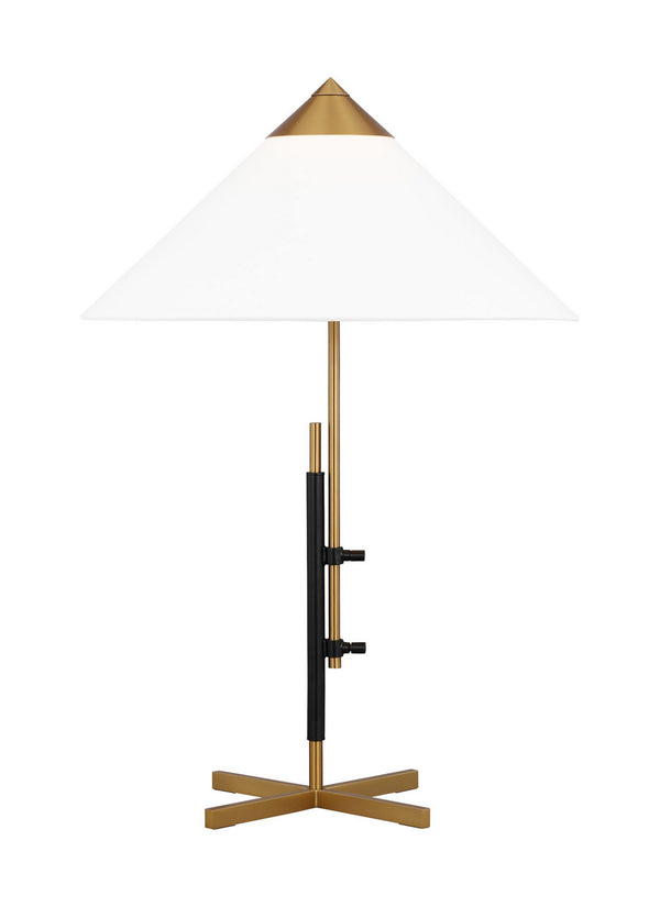 Visual Comfort Studio - KT1281BBSBNZ1 - One Light Table Lamp - Franklin - Burnished Brass and Deep Bronze from Lighting & Bulbs Unlimited in Charlotte, NC