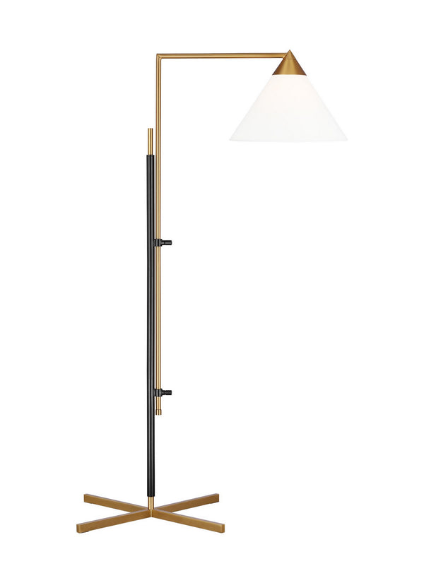Visual Comfort Studio - KT1301BBSBNZ1 - One Light Floor Lamp - Franklin - Burnished Brass and Deep Bronze from Lighting & Bulbs Unlimited in Charlotte, NC