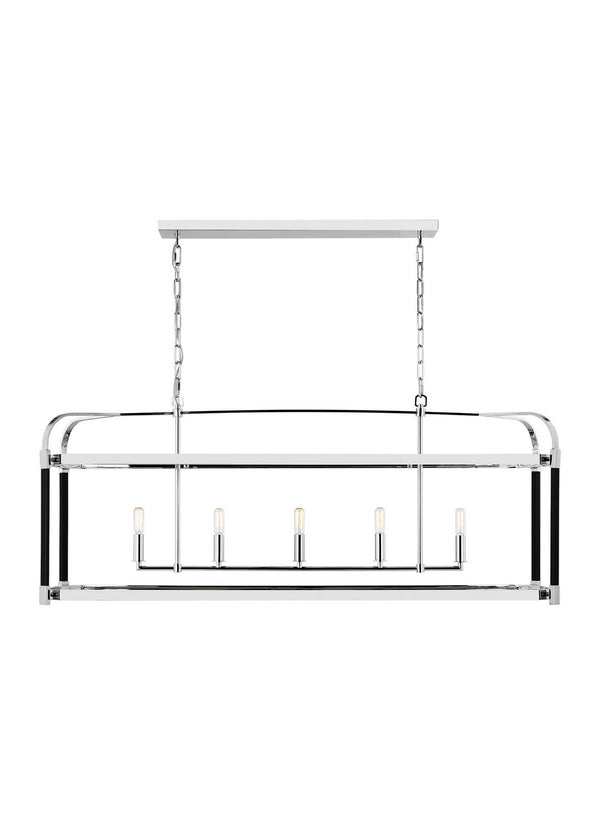 Visual Comfort Studio - LC1165PN - Five Light Chandelier - Hadley - Polished Nickel from Lighting & Bulbs Unlimited in Charlotte, NC